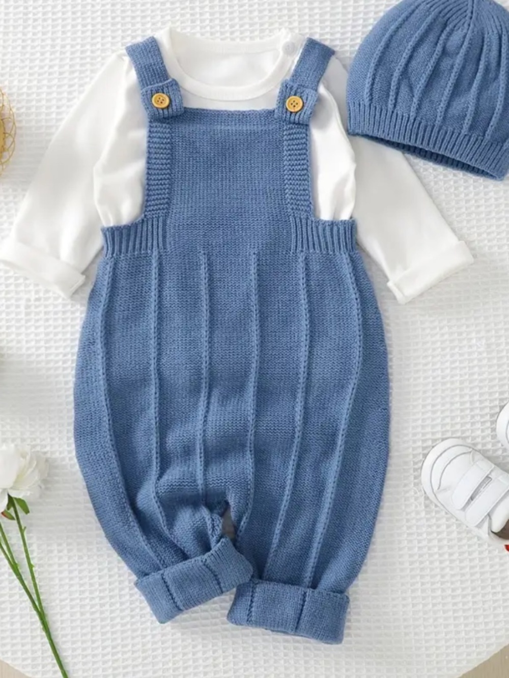 Warm Knit Overalls 2T